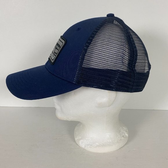 Patagonia Snapback Hat Cap Patch Mesh Organic Cotton Blue - Picture 2 of 8